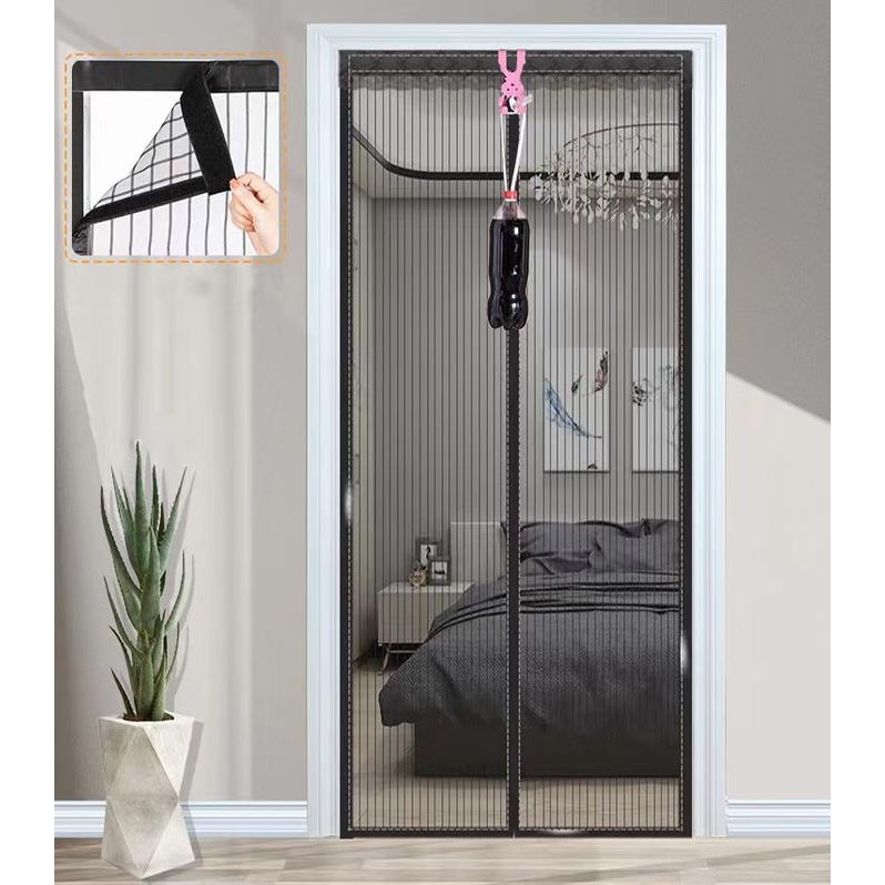 YHOME Tirai Pintu kamar / Tirai Magnet Anti Nyamuk Kawat Nyamuk / Tirai Magnet Elegan bahan plastik
