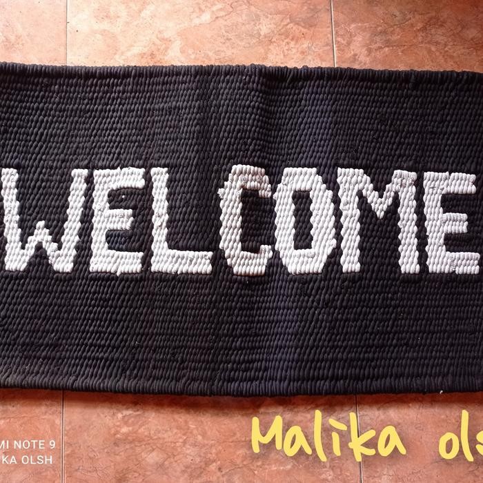 PREMIUM keset welcome kain panjang 1 m / keset kaki anyaman kain panjang