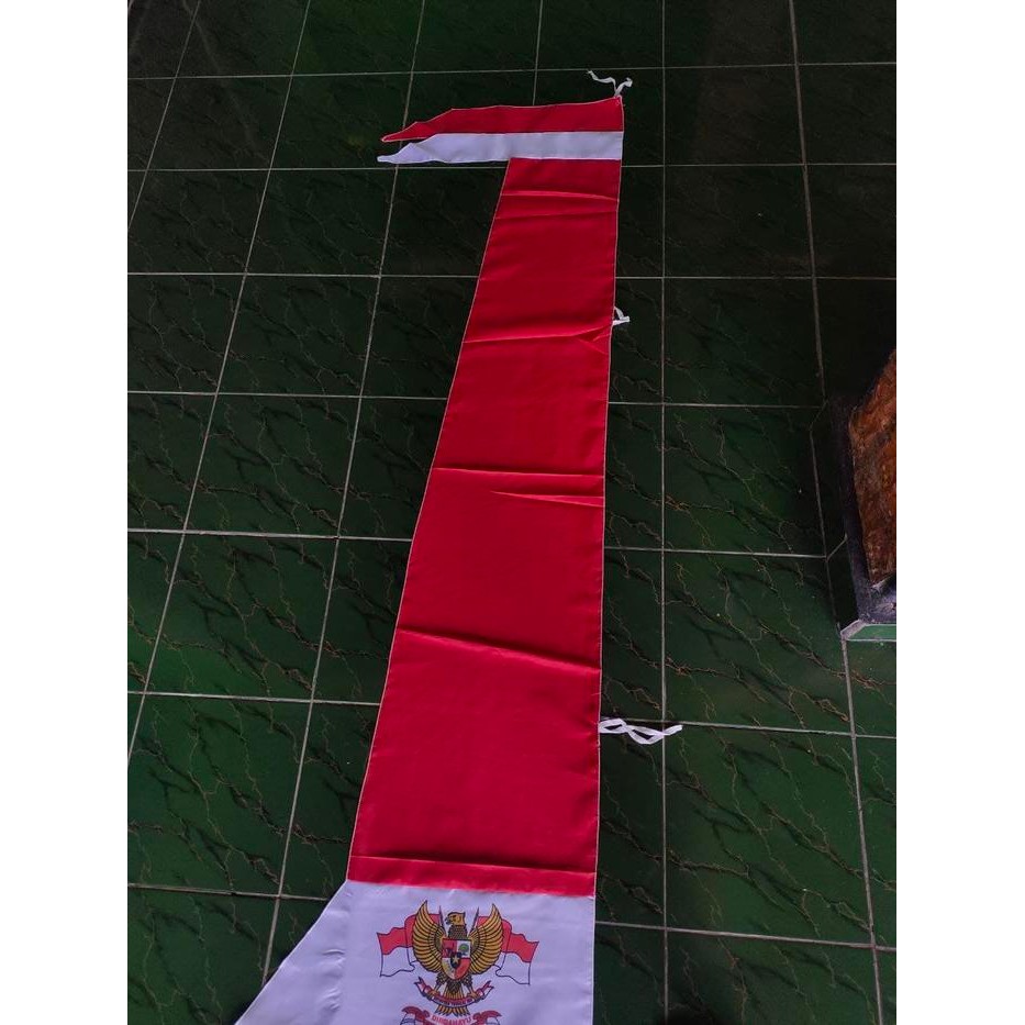(Allthebest) Bendera Umbul-umbul Merah Putih 4Meter LAYUR Lurus Bendera Umbul-Umbul Warna Warni