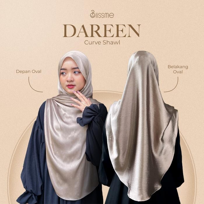(Expert) Blissme - Dareen Curve Shawl Pashmina silk oval Pashmina oval ala malaysia Pashmina Syari