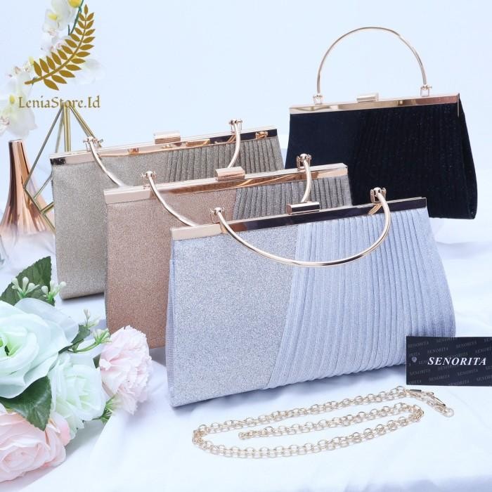 Tas Pesta Wanita Clutch Hand Bag Import Kondangan Elegan Murah Mewah