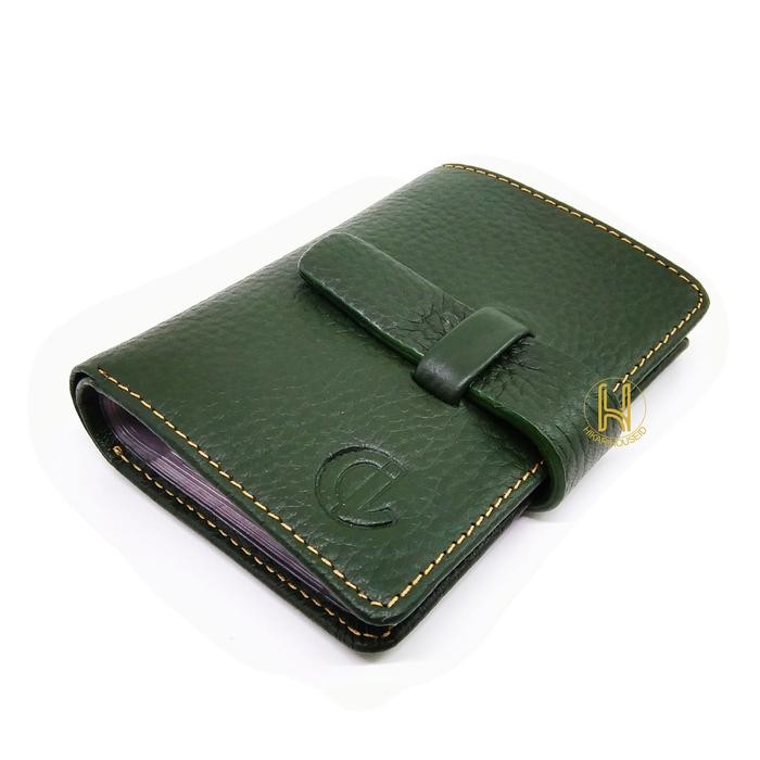 Dompet Kartu Album Kulit Asli - Dompet Wanita Minimalis - Cerry Jourdan - Hitam - Hijau - Biru -