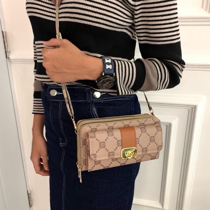 MARIONE - AZZURA Dompet Wanita Ada BOX 2Resleting 3Ruang Serbaguna - DOMPET Kartu