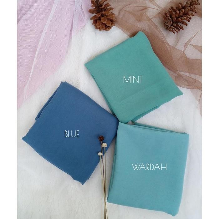 (Expert) Hijab Segi Empat Bella Square Wardah Biru Tosca Mint Jilbab