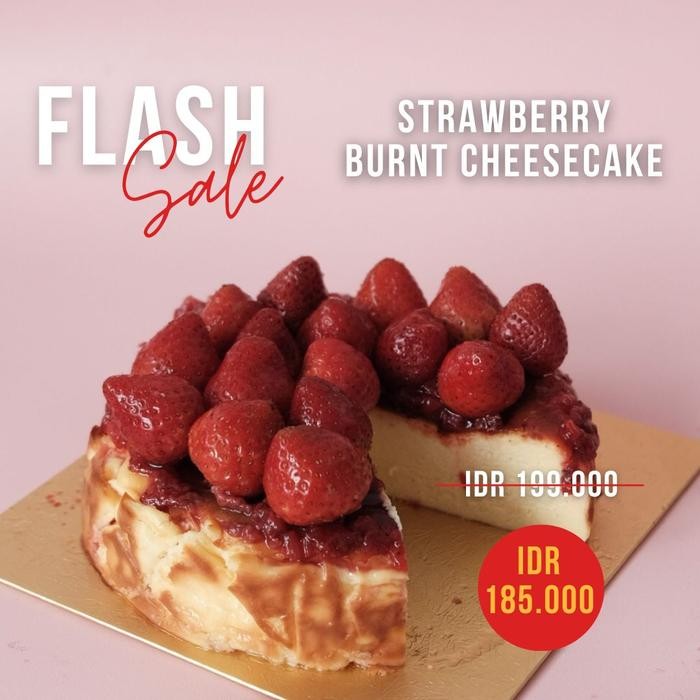 

OR6T Strawberry Burnt Cheesecake - Birthday Cake / Kue Keju / Hampers