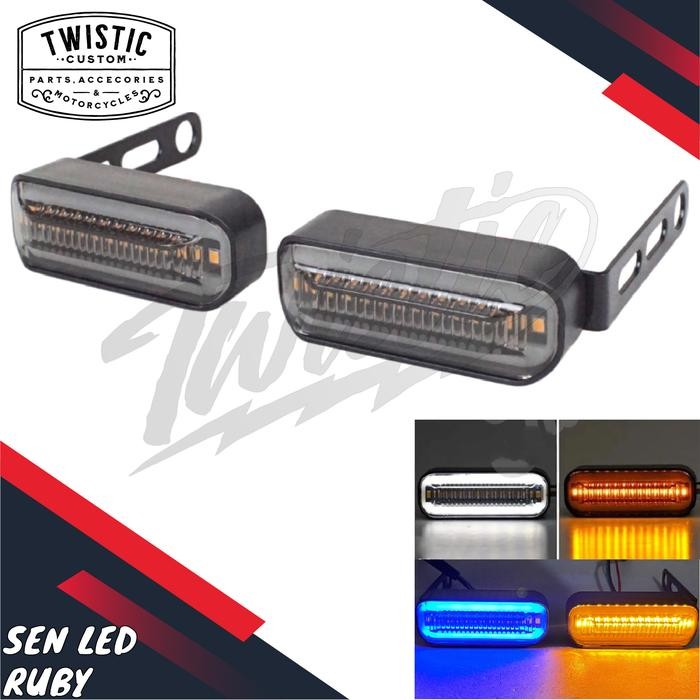 TERLARIS Lampu Sen Sein LED Ruby Motor Universal Custom