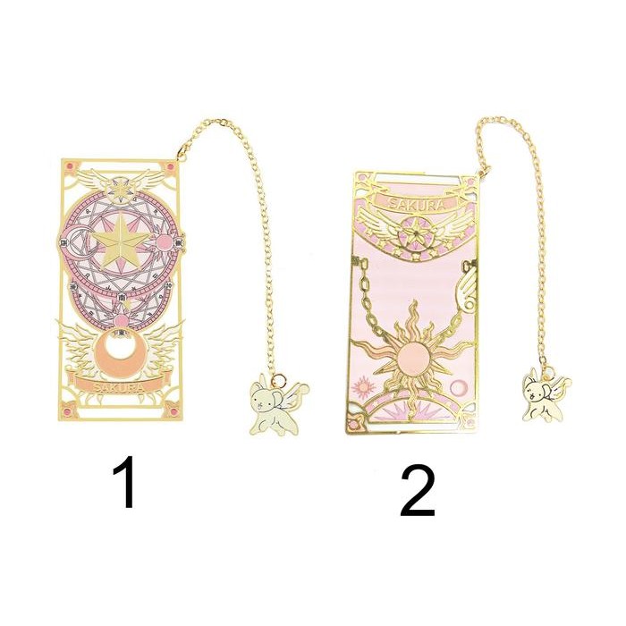 

TERMURAH bookmark besi pems buku warna emas cardcaptor sakura READY STOCK