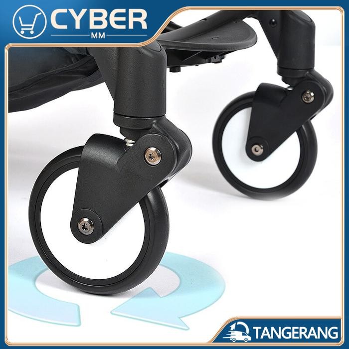 Y5Y5 Roda Karet Aksesoris Stroller Bayi 1Pc