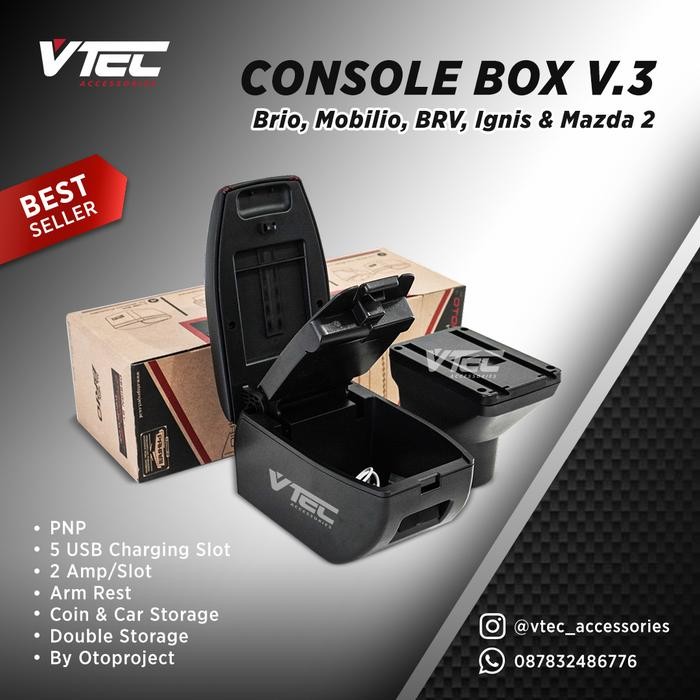 Armrest / Console Box Brio, Mobilio, BRV & Ignis Original OTOPROJECT