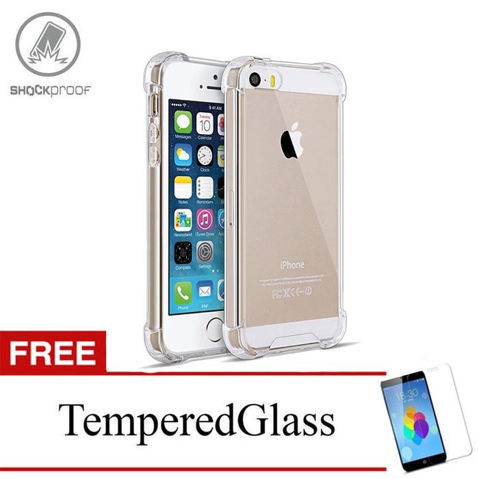 TB2D Shockproof Case For Apple Iphone Se 2016 - 4.0 Inch - Clear - Temp