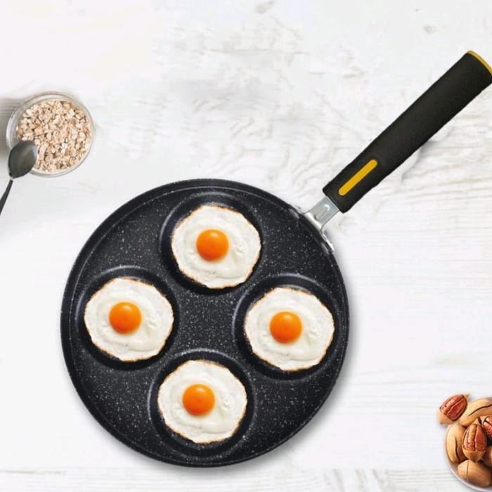 Cetakan Telur 4 Datar / Cetakan Martabak / Panci Wajan 4 Lubang