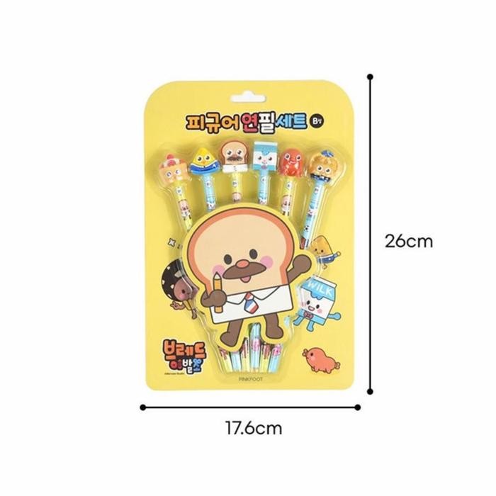 

Bread Barbershop Mini Figure Pencil B / Pensil Mr Bread, Wilk, Cheese, Choco, Sausage, Dll