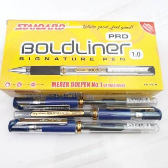 

Pulpen Boldliner Pro Htm/Biru Per Lsn