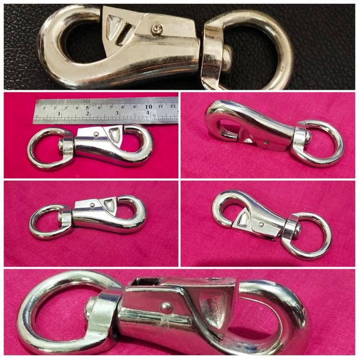 Hook Shackle Besi Heavy Duty Besar Kuat Pengait Sling Baja Rantai Tali