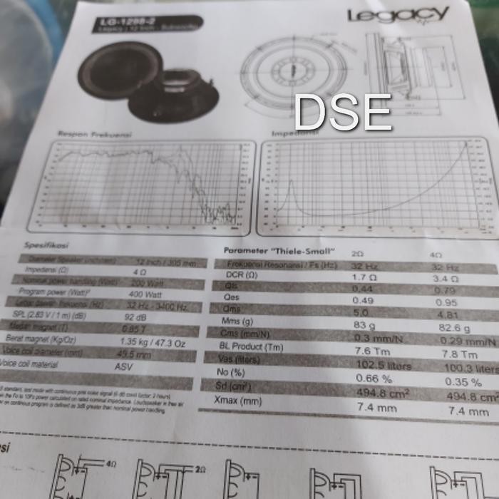 speaker legacy 12 inch double coil 1298 2