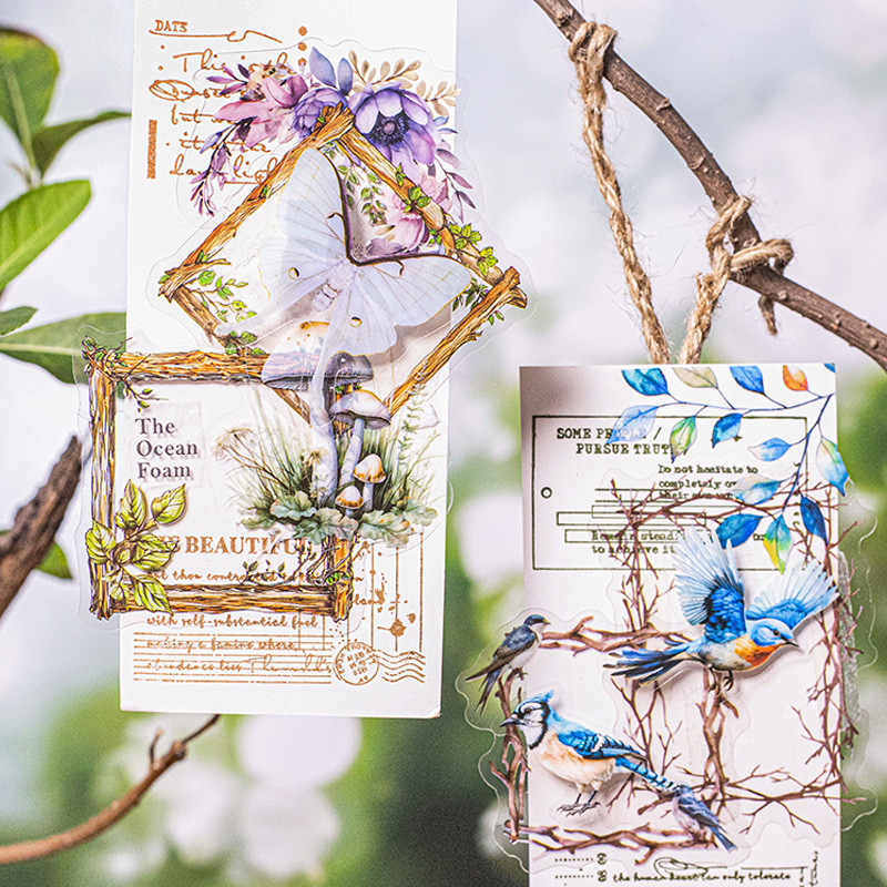 

30Pcs/bag Retro Border Theme Stickers Stationery Stickers DIY Scrapbooking Material