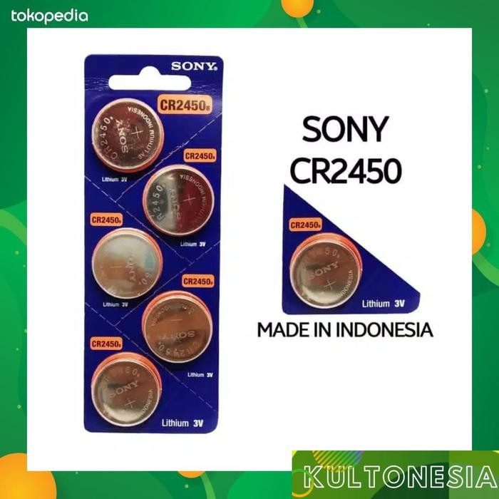 PF7W Baterai Sony Cr2450 Cr 2450 Cr-2450 2450N 3V Original