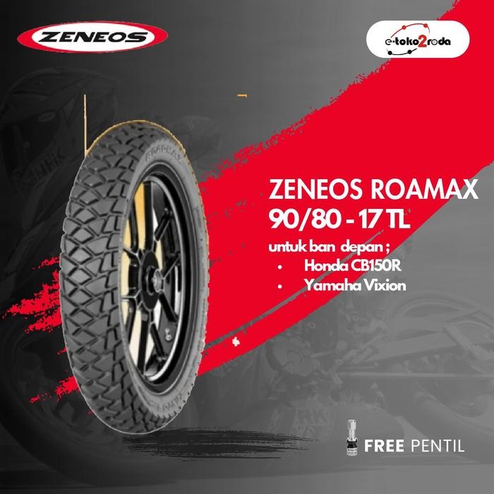 BAN RING 17 BAN TUBELESS BAN ZENEOS ROADMAX 90/80-17 TL