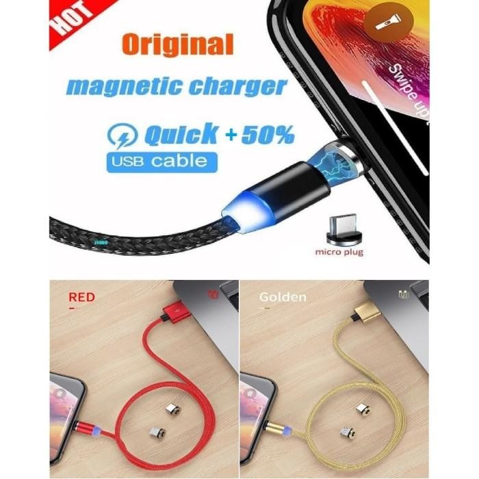 (Allthebest) KABEL CHARGER CAS MAGNET-CABLE CHARGER MAGNET MICRO USB