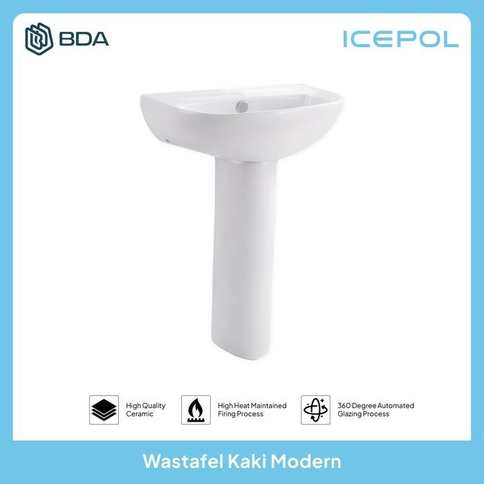 Toto - Icepol Wastafel Cuci Tangan Wastafel Kamar Mandi Wastafel Kaki Wastafel Standing Ic 215