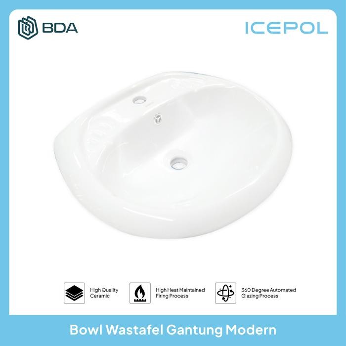Toto - Icepol Wastafel Cuci Tangan Wastafel Kamar Mandi Wastafel Gantung Ic 213
