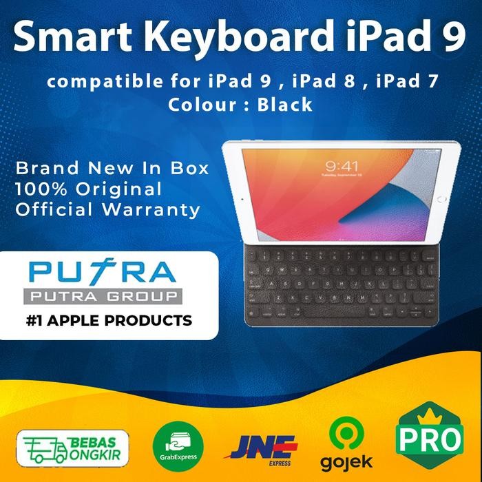 3TC0 (Resmi) Apple Smart Keyboard For Ipad 9Th Gen Ipad 9 2021 10.2" Inch