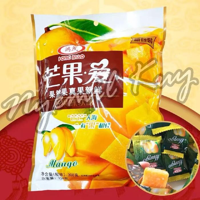 

4ZMI Hong Mao Mango Fruit Jelly - Hongmao Permen Jeli Rasa Buah Mangga - Hongmao Permen