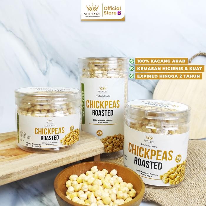 

4ZMI Kacang Arab Madinah Matang 450 Gram - Golden Roasted Chickpeas Snack Cemilan Food