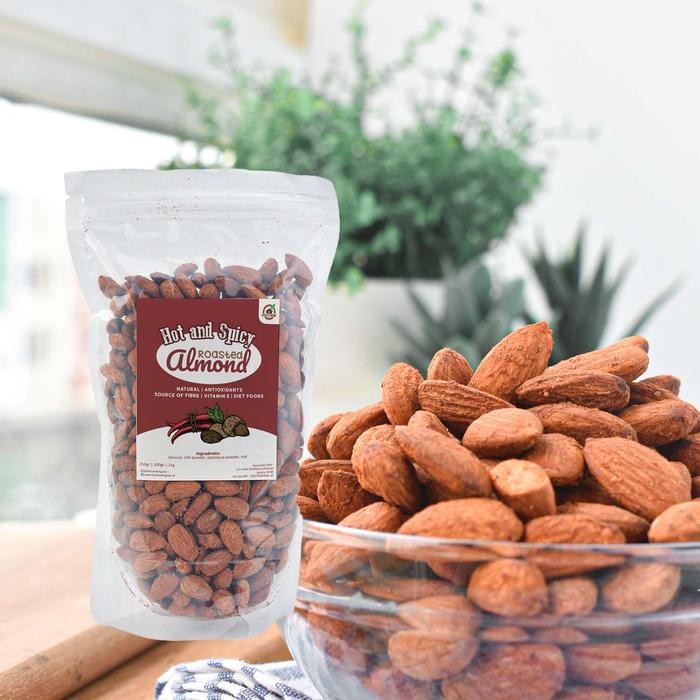 

4ZMI House Of Organix Hot And Spicy Roasted Almond ( Almond Panggang Pedas) 100 Gr