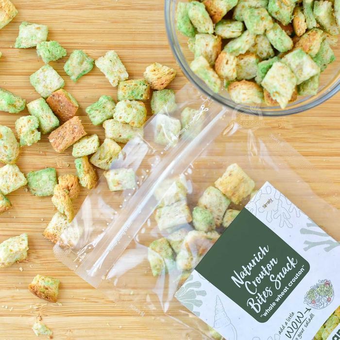 

4ZMI Simply Premium Crouton Bites Snack Japanese Seaweed 60 Gr Rumput Laut Buah Buahan