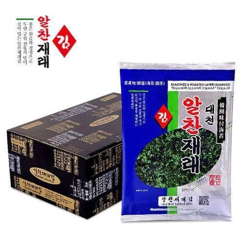 

4ZMI Alchan Seasoned & Roasted Laver Seaweed/Jere Dol Gim (20Gr @ 4Pcs)