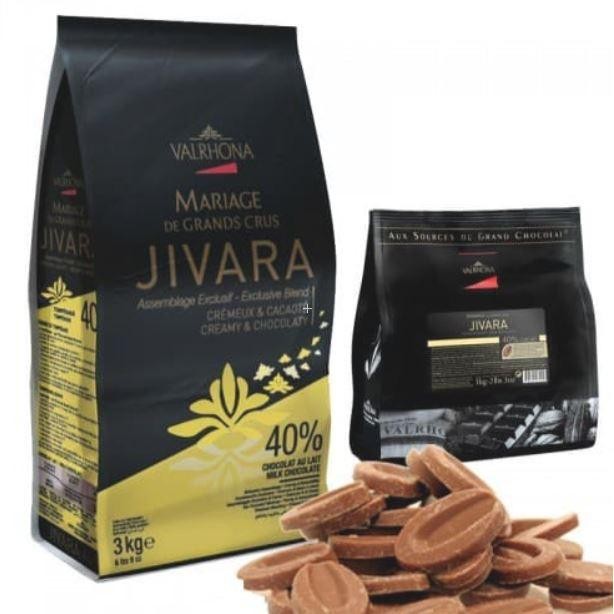 

4ZMI Valrhona Chocolate Jivara Lait Milk 40% 250Gr Creamy Chocolate Milk