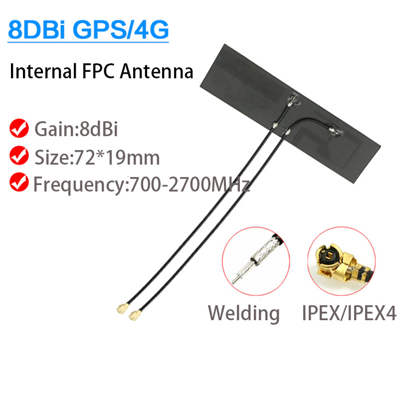 700-2700MHz Internal 4G GPS Combined FPC Navigation Positioning 3G GSM LTE Flexible Antenna Booster 