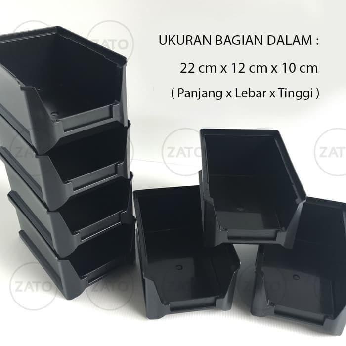 

SIAPKIRIM BIG isi 9 pcs Kotak Plastik Stackable mono rako rak susun rak komponen READY STOCK