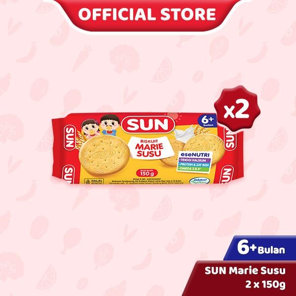 

IOI2 2 Pcs - Sun Biskuit Marie Susu 150 Gr