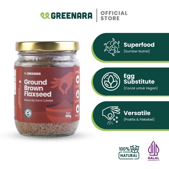 

IOI2 Bubuk Biji Rami Coklat 100Gr / Ground Brown Flaxseed