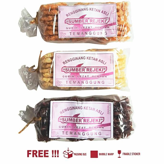 

IOI2 Rengginang Rasa Terasi Bawang Putih Ketan Hitam Kerupuk Murah Enak