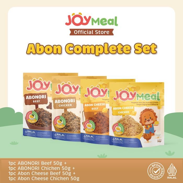 

IOI2 Joymeal All Variant Beef & Chicken Abonori & Abon Cheese (4 Pcs) Abon Dengan Daging