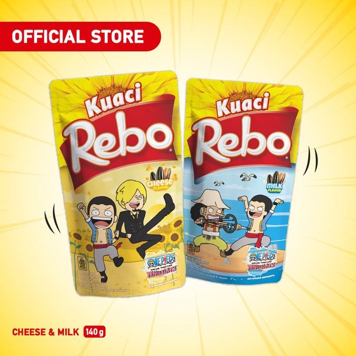 

IOI2 Rebo Kuaci Bundling Rasa Cheese & Milk Ukuran 140Gr - Cemilan Biji Bunga Matahari