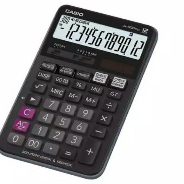 

CASIO JJ-120D PLUS - CHECK & CORRECT CALCULATOR / KALKULATOR MEJA #OR
