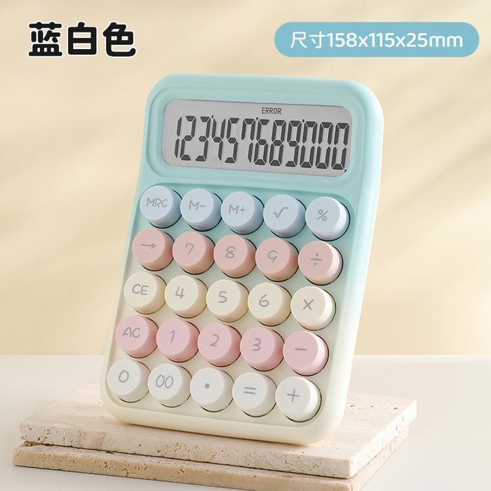 

KALKULATOR KEYBOARD WARNA GRADASI MEKANIS PORTABEL LAYAR KECIL 12 DIGIT