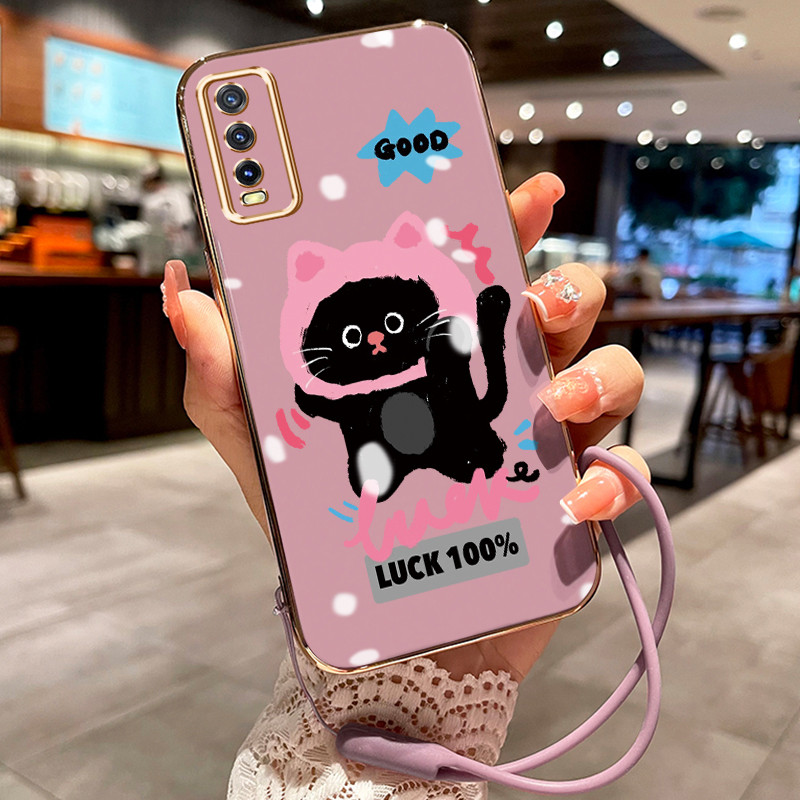 Casing Hp Untuk VIVO Y20 Y20s Y20i Y12A Y20S M Y20S D Y20S G Y11s Y30G Case Casing Menjadi kucing hi
