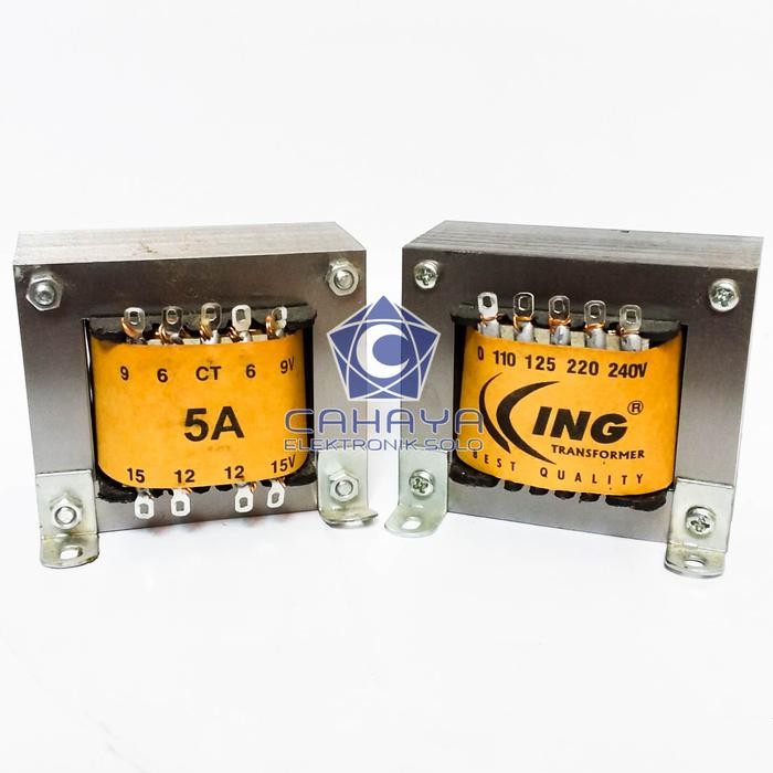 Trafo 5A King CT 15V Output Murni Ampere 5aH Power Supply Adaptor
