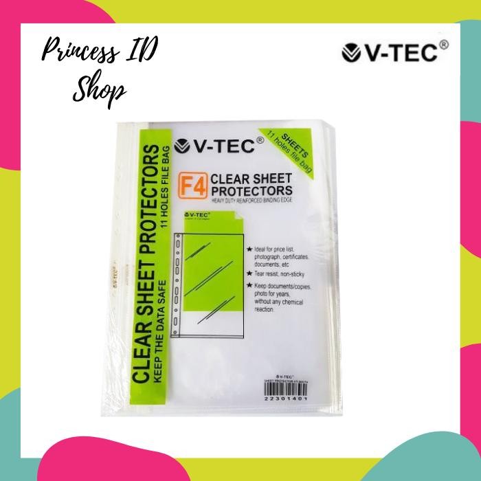 

Isi Binder Plastik Sheet Protector V-Tec