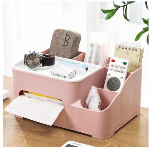 

Desktop Stationery Desk Box Tissue Kotak Dan Alat Tulis Organizer Meja