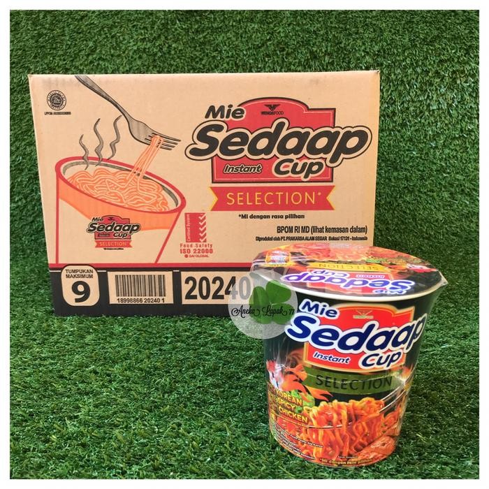 

H48Y Mie Sedap Korean Spicy Chicken Cup Kartonan 12 Cup