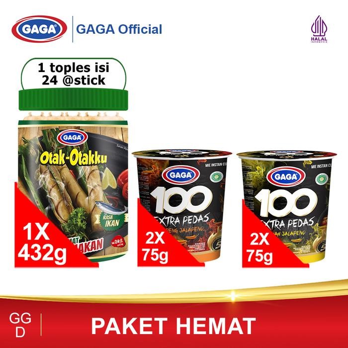 

H48Y Beli 4 Pcs Gaga Mie Cup Gratis 1 Toples Gaga Otak-Otakku (Ggd)