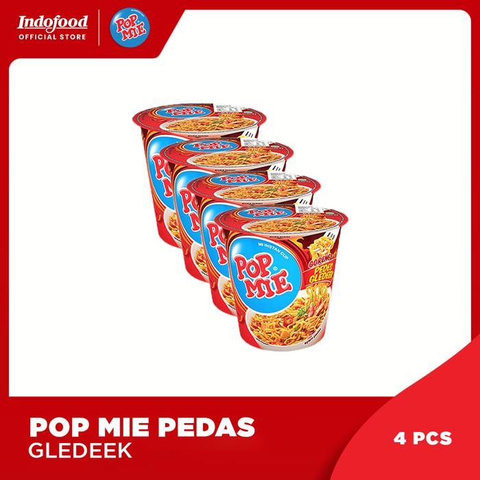 

H48Y 4 Pcs - Pop Mie Goreng Pedes Gledeek 75 Gr