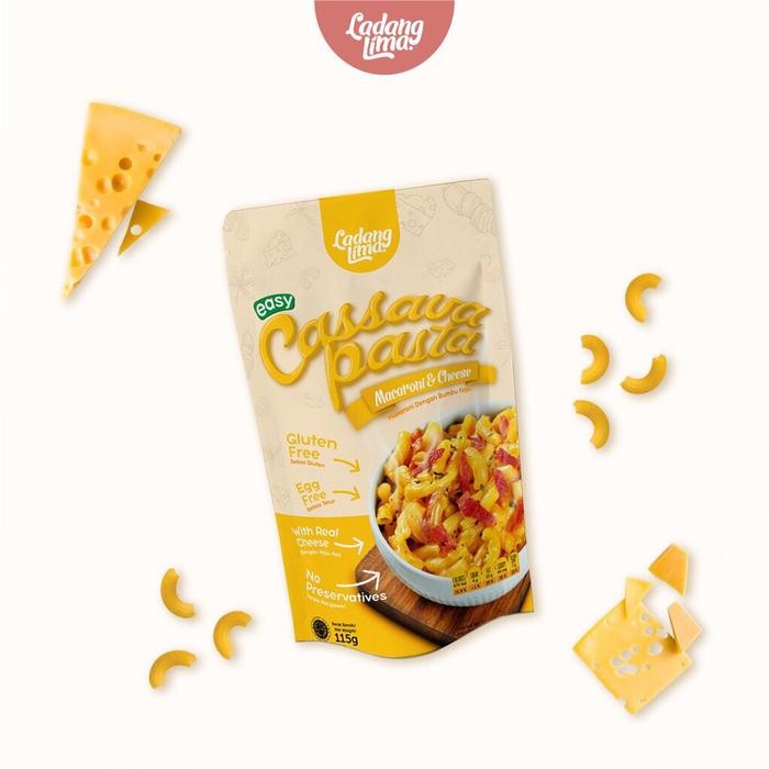 

H48Y Ladang Lima Cassava Pasta Mac N Cheese 115 Gram