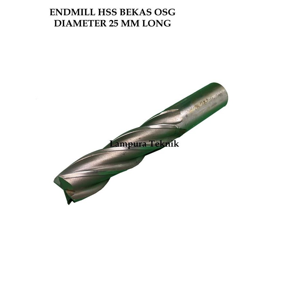 Endmill Hss 25 Mm Long Bekas Osg Endmill Bekas Dia 25 Mm Long